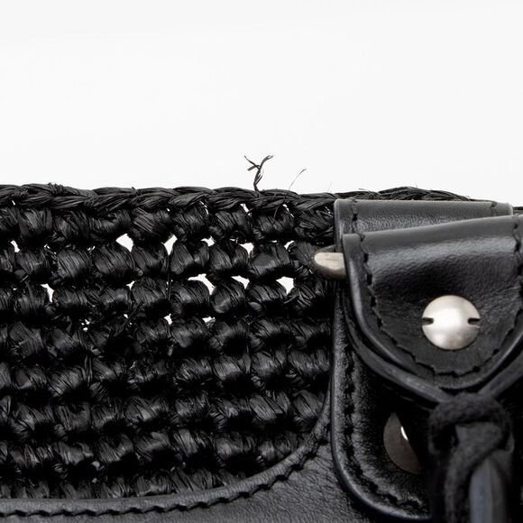 Balenciaga Raffia Striped Panier XS Tote - Picture 14 of 15